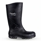 Чоботи гумові Талан PVC S3 Чорні з металевим носком і устілкою